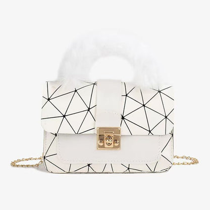 Bag female new niche bag geometric gradient small square bag crossbody bag