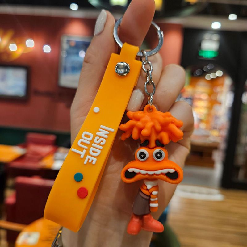 Fun Cute New Inside Out Keychain Pendant Inside Out Cartoon Car Keychain Ring Small Gift