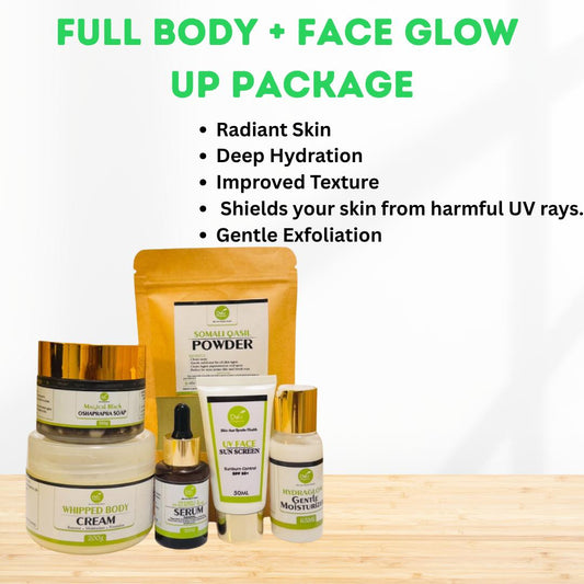 Full Body + Face Glow Up Package - Dvee Organics