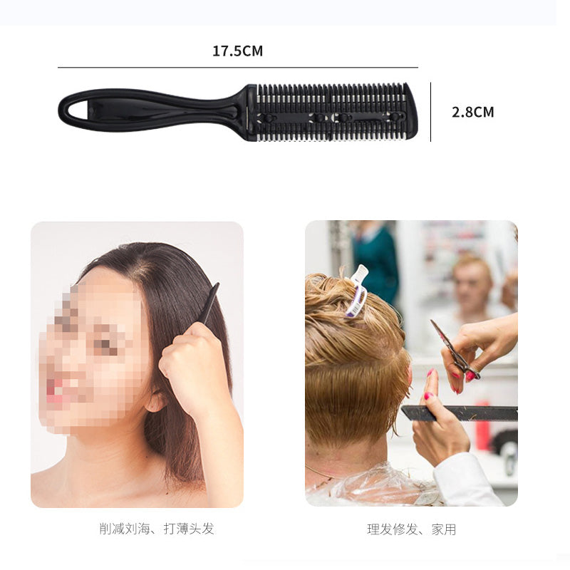 New Arrival Hair Cut Styling Barber Scissor Razor Magic Blade Comb Hairdressing Tool Kit 1PCS Top Quality Double-Sided Knife Hair Scissors