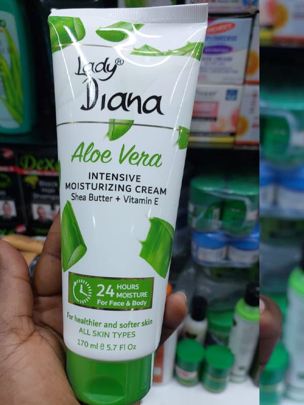 Lady Diana Aloevera Mask Intensive Moisturizing Cream 170ml With Shea Butter and Vitamin E For Healthier and Soft Skin All Skin Types Creams and Moisturizers