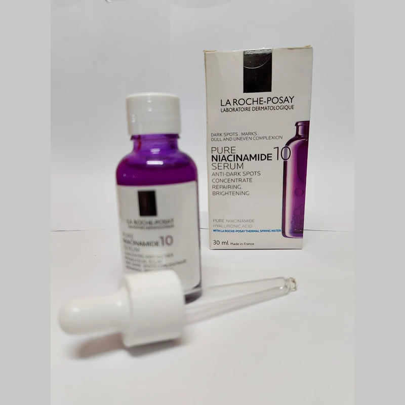 La Roche-Posay Pure Niacinamide Serum with packaging on a white background