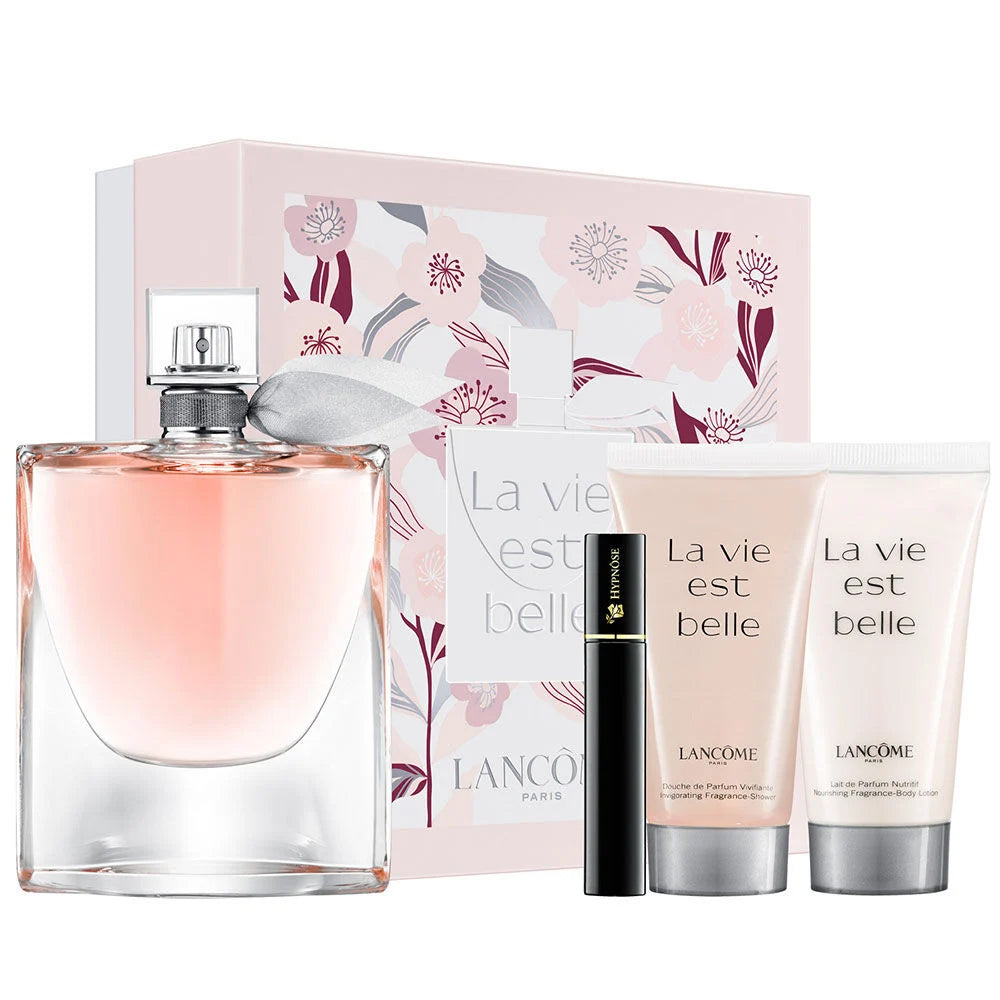 La vie est belle For Women EDP 4 Piece Gift Set with BL+SG+Mascara