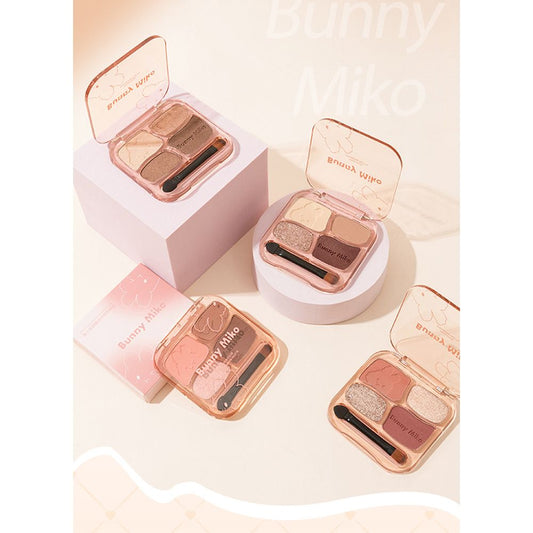 Rabbit Witch Sweet Fun Party eye shadow quad Pearlescent Matte Large Ground color eye shadow Plate Student Fair Price Makeup