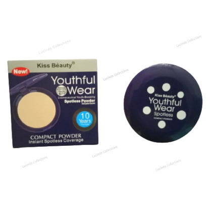 Kiss Beauty Youthful Wear Spotless Compact Instant Coverage Pressed Powder