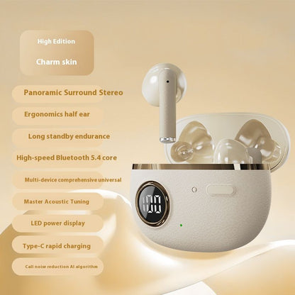 Wireless Bluetooth Earphones Long Battery Life Sports Bluetooth Earpods In-ear Stereo Waterproof Noise Cancelling Earbuds LED Display Compatible With Smartphones Computers And Laptops