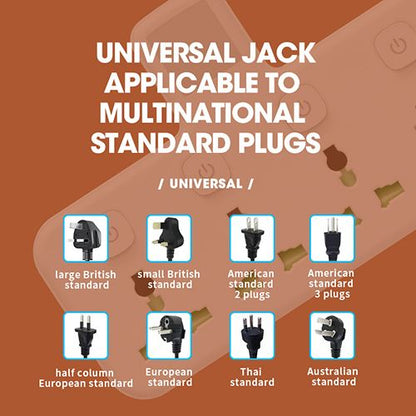 UK Plug AC Outlet Power Strip Multi-Use Wall Socket Universal Network Filter USB Charger Standalone Switch Light Adapter