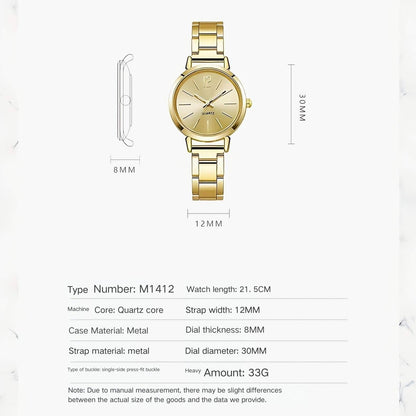 Ladies Fashion Simple Digital Alloy With Quartz Watch Bracelet 2pcs Set Luxury Women Simple Dial Ladies Watches