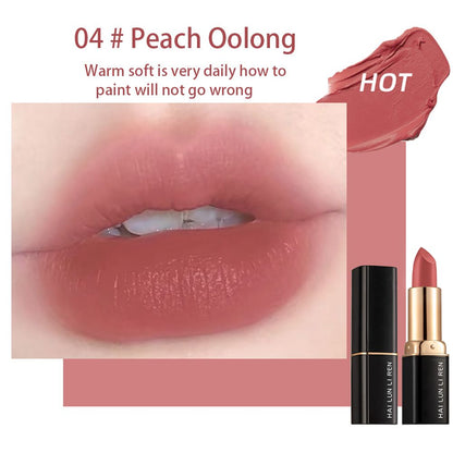 Lipstick Velvet Matte Easy to Color Lipstick Makeup Moisturizing Whitening Student Affordable Lip Mud Non Staining Glass Not Easy to Fade
