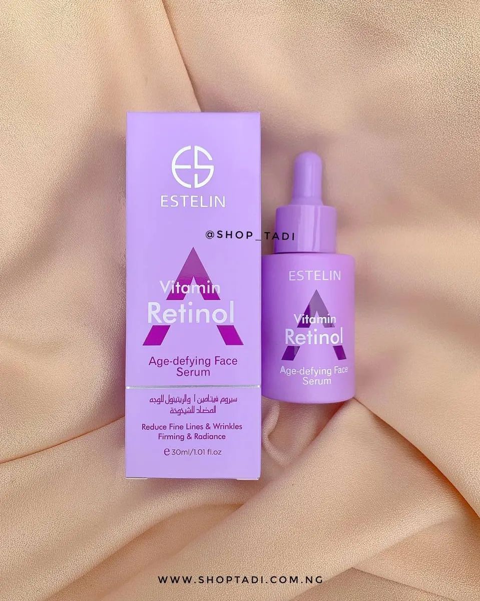 2 Packs Estelin Vitamin Retinol Serum 30ml X 2 Control Excessive Oil Clears Clogged Pores Refreshing And Hydrating Purifies And Softens Skin Face Serum