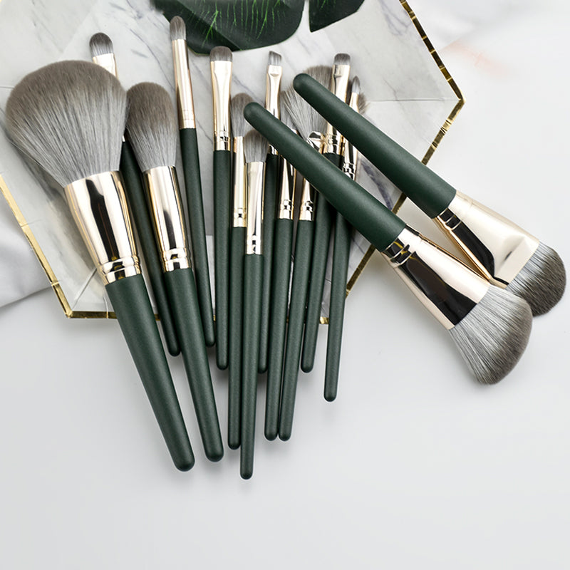 14pcs Set Upgrade Quality Makeup Brushes Foundation Eyeshadow Contours Kit Beauty Cosmetic Blush Full Make Up Brush Set