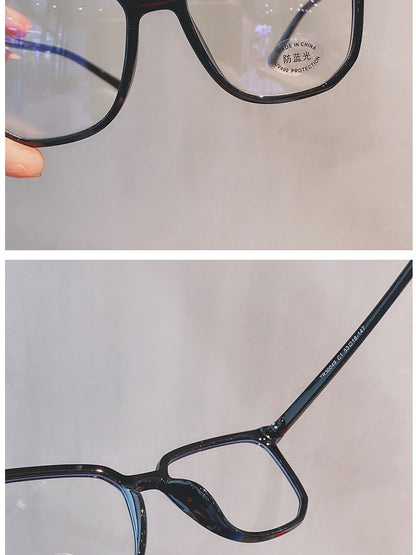 Blue light and radiation resistant eyeglass frame for female Korean version, trendy myopia can be matched with mesh red eye protectors, flat lenses for male