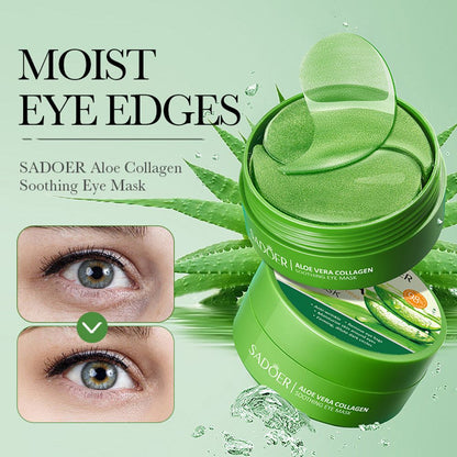 Aloe vera eye mask SADOER collagen improves dark circles, wrinkles, and eye bags 60pcs/30pairs