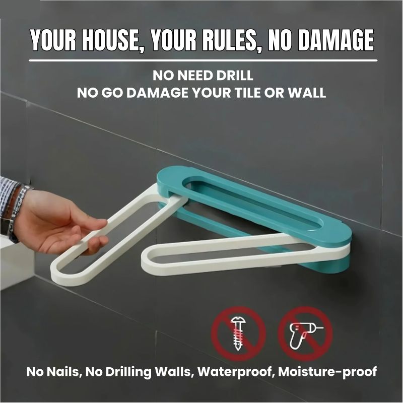 3-in-1 Foldable Slipper Rack Wall Durable Plastic Slipper Holder Adhesive Backing Slipper Organizer Folding Bathroom Shoe Rack Home Hanging Shoe Rack Space Saving Storage No Drill Punch-free