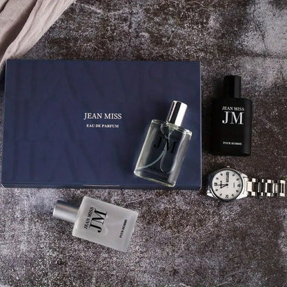 3PCS Men's Perfume Set Floral Woody Notes Refreshing And Long Lasting Elegant Fragrance Perfume Gift Box For Dating And Daily Life Perfect Gift For Him