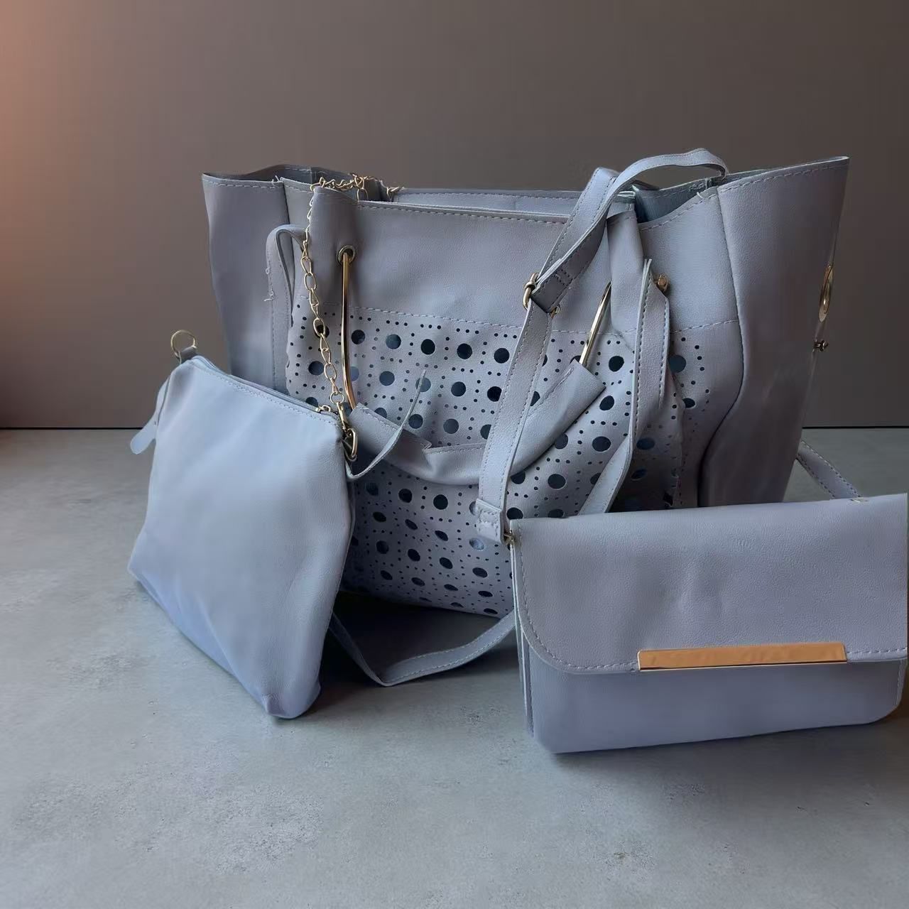 3 PIECES Ladies Shoulder Casual Bag girl Handbags for Ladies Tote Bags Crossbody Bags for Women Fashion Female Handle Shoulder Shoulder Bag Fast delivery within 1-5 days