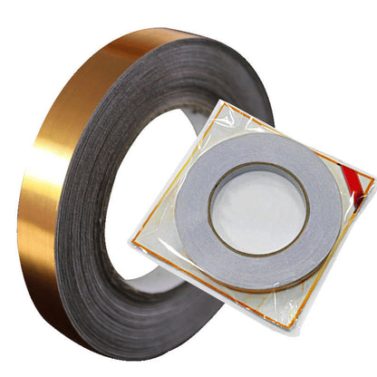 Waterproof Gold Silver DIY Copper Foil Strip Home Decor Gap Sealing Foil Tape Wall Sticker Floors