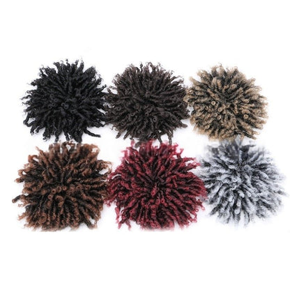 Synthetic Fiber Short Dreadlocks Toupee for Low-Maintenance Styles | Reggae Braid Top & Natural Edge Design (Black, 3-Inch, Quick Install, Lightweight, Secure Fit)