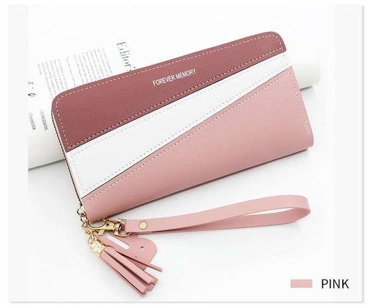Leather women clutch wallets
