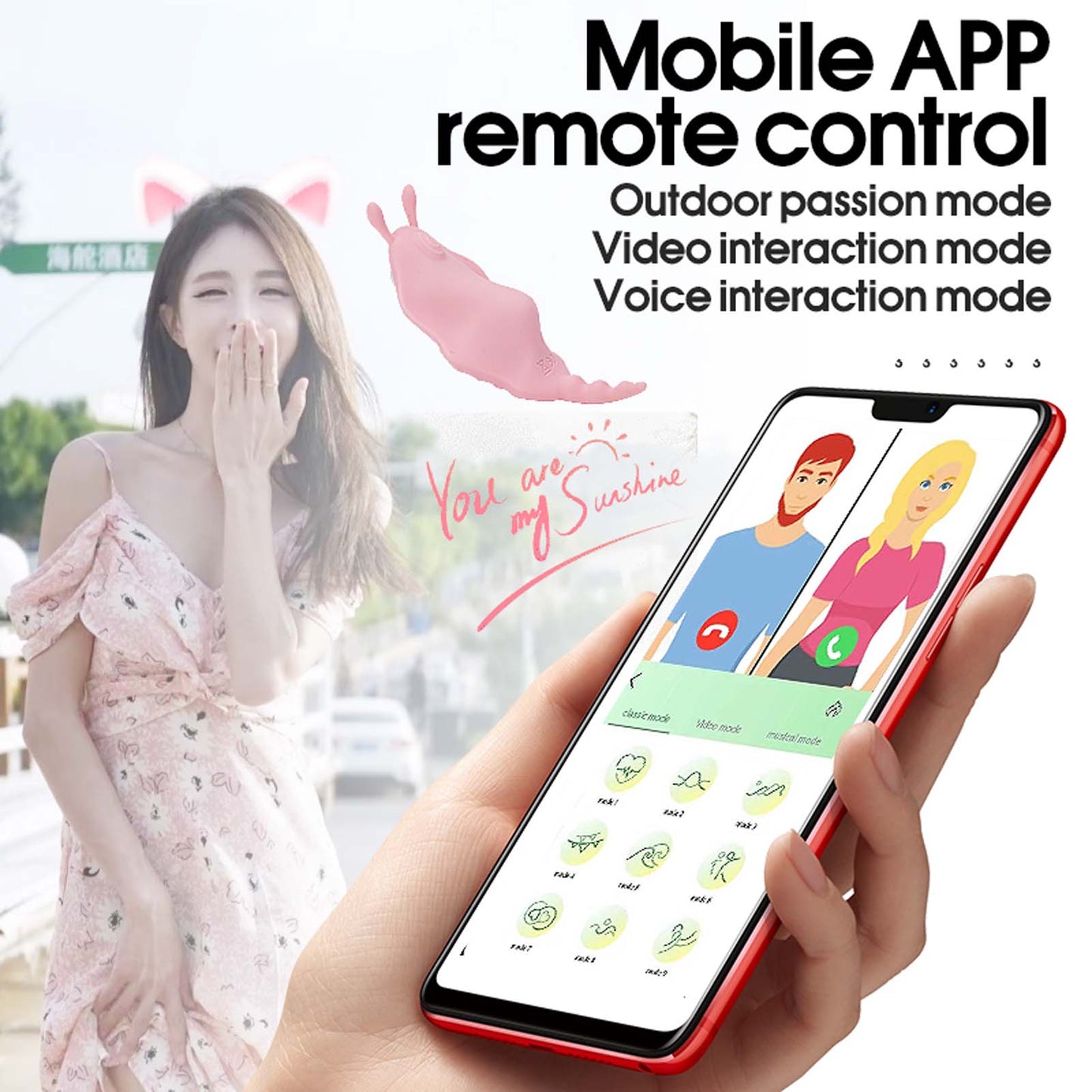 APP Remote Control Vibrator Wearable Wireless Clitoris Stimulator Smart Long Distance Vibrating Panties with Magnetic Clip Mini Bullet Clit Nipples Teaser Silicone Adult Sex Toy for Women Couples