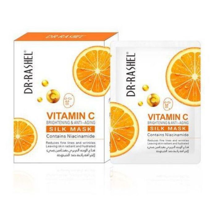 Dr. Rashel Vitamin C Brightening & Anti-Aging Face Mask Moisturizing Silk Facial Mask Sheet - 5Pcs Set