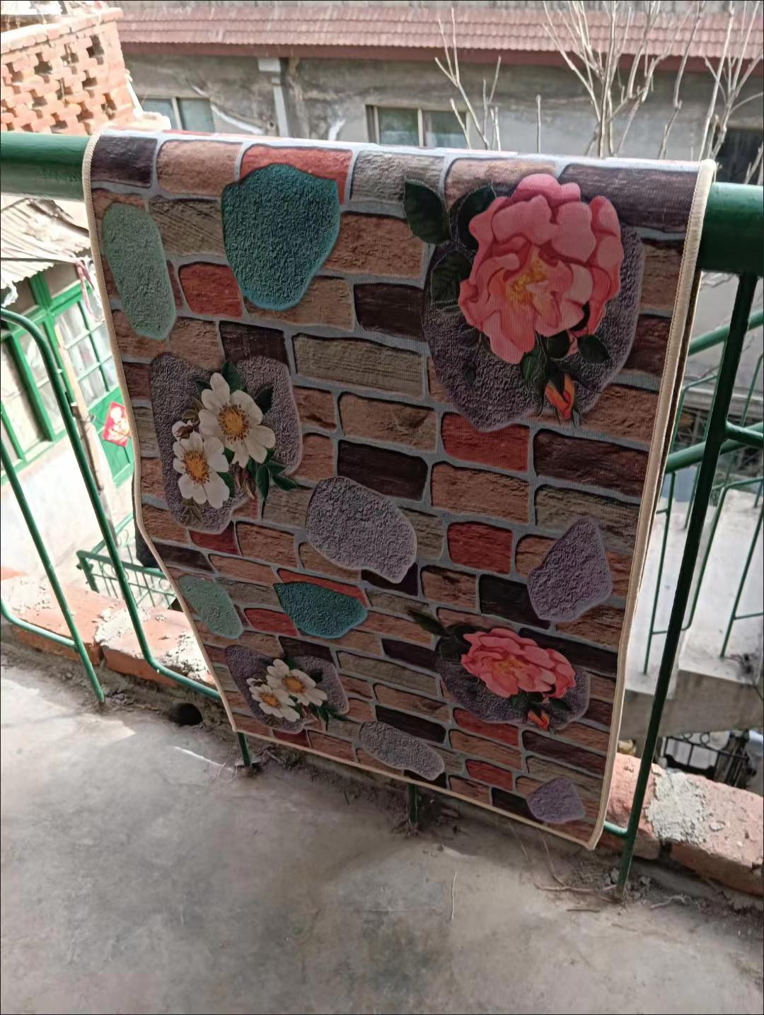 2 Pieces Kitchen Rug Set Non Slip Kitchen Mat Rubber Backing Mat Throw Rug for Kitchen Doormat Runner Rug Set Floor Carpet Household Carpet Home Decor