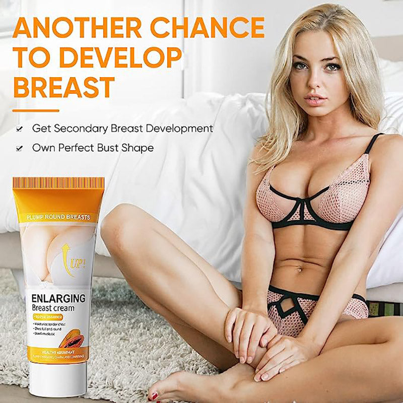 SADOER Enlarging Breast Cream Women's Chest Plumping and Lifting Cream Papaya Breast Enlargement Cream Breast Enhancement Cream Natural Firm Breast Enhancers Nourishing and Pushing Up Breast Lifter