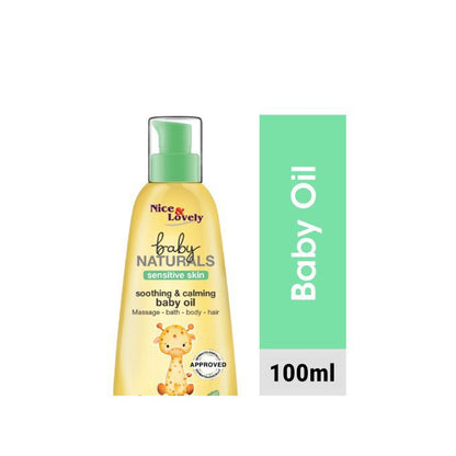 【Clearance Sale】Nice & Lovely Soothing & Calming Baby Oil - 100ml