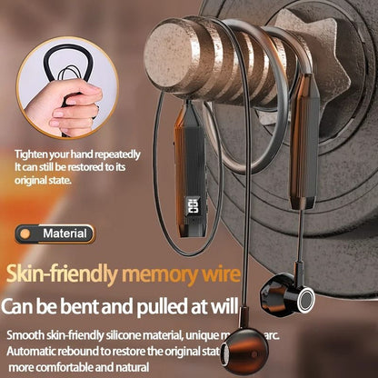 2025 New Upgrade Wireless Bluetooth Earphones LED Display Super Power Neckband Magnetic Bass Sports Earphones Headphones Noise Reduction Headsets