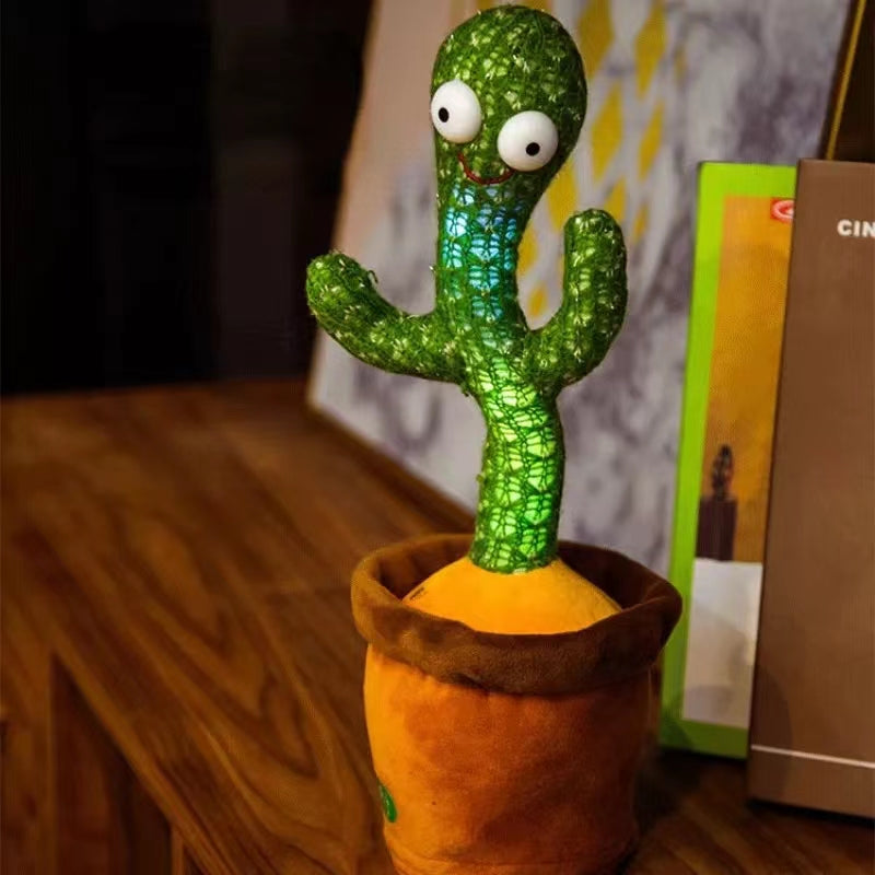 Musical Toys Can Record Parent-Child Communication Interaction Cute Talking Dancing Cactus Doll Speaking Voice Kawaii Children's Educational Toys