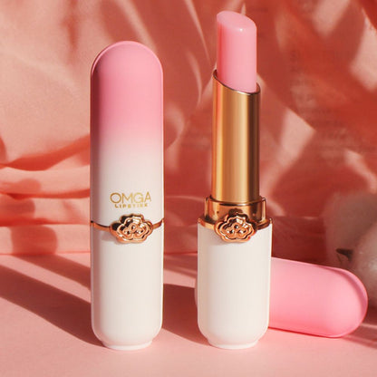 Honey Peach Girl's Color Changing Lipstick Moisturizing, Moisturizing and Makeup Keeping Honey Peach Crystal Jelly Warm lipstick