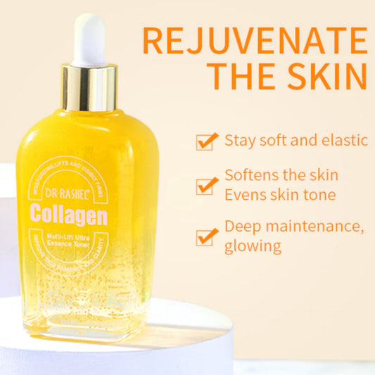 Dr. Rashel Collagen Multi-Lift Ultra Essence Toner Moisturizing Lifts Visibly Firms Skin - DR RASHEL