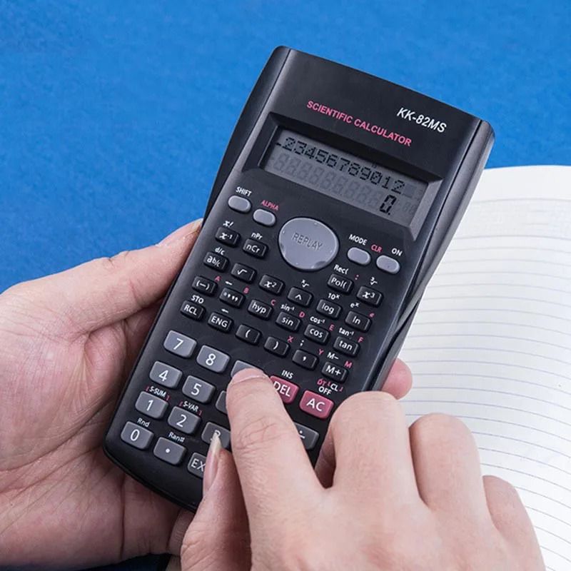 Portable Scientific Calculator Functions Calculator 12 Digits Display Scientific Calculator for Mathematics Teaching School Student 240 KK-82MS-B