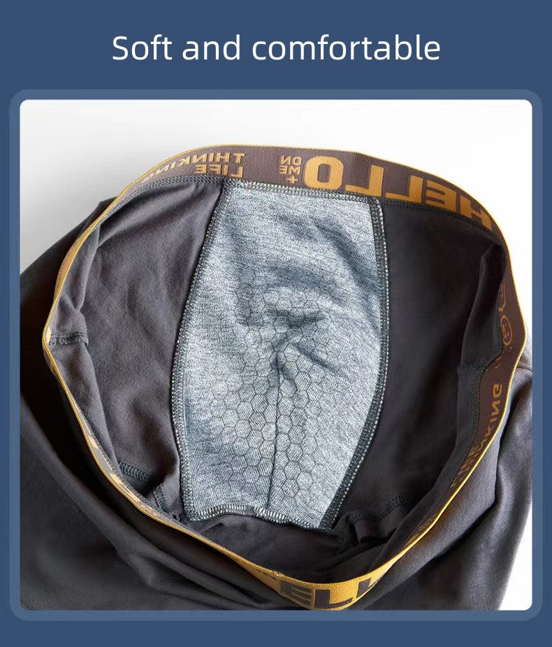 4Pcs Men's underwear Men's Clothes Underwear Men's Boxer Briefs Cotton underwear Graphene backing Bacteriostat Youth shorts Underwear