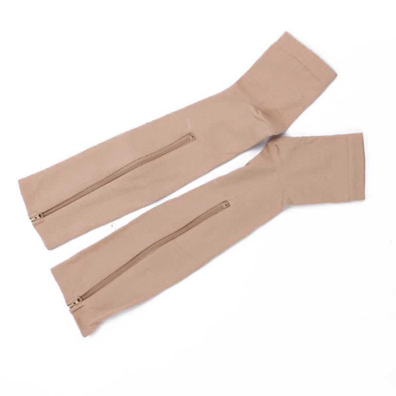 Compression Stockings for Men Women Sports Pressure Long Cycling Socks Zipper Professional Leg Support Thick Athletic Sockings Tight compression socks