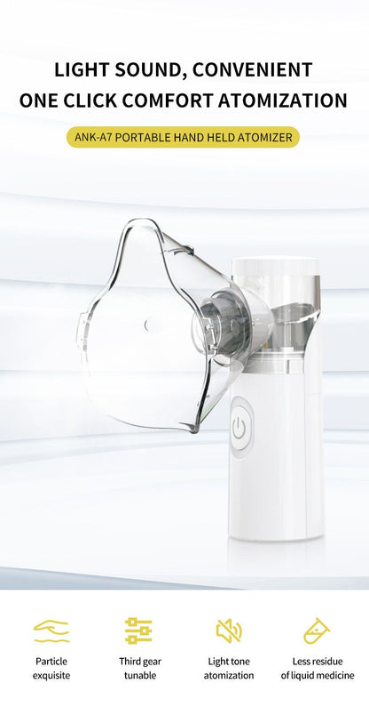 Portable Nebulizer Inhaler Medical Mesh Nebulizer Adults Children Handheld Mini Silent Steam Nasal Humidifier Inhaler Tool Nebulizer Asthma