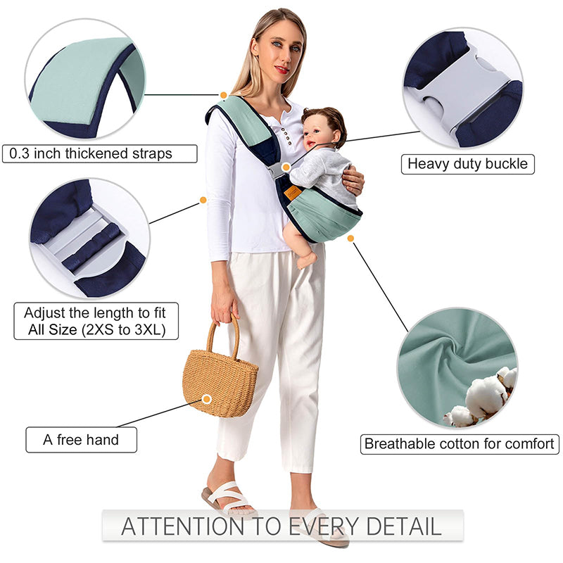 New Arrivals Baby Sling Carrier Newborn to Toddler, Adjustable Baby Carrier Sling, Baby Wrap Sling, Baby Hip Seat Carrier for Toddler Sling, Baby Holder Carrier, Nursing Sling, Carrying