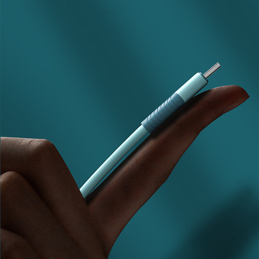 Liquid silica gel charging cables Micro USB Data Cables with light Fast Charging data line For Android Phone Charger Cable