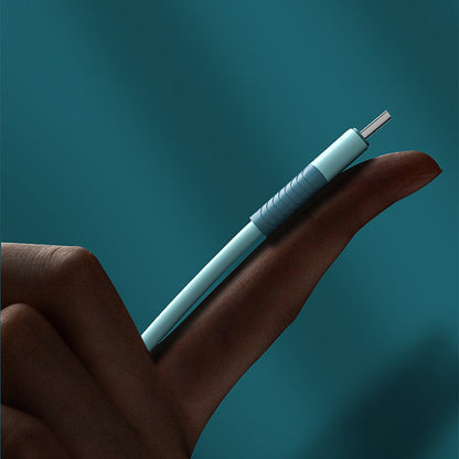 Liquid silica gel charging cables Micro USB Data Cables with light Fast Charging data line For Android Phone Charger Cable