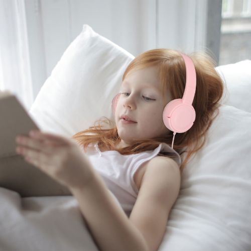 Kids Headphones, LEDream Adjustable On-Ear Wired Headsets Earphones with Mic for Children Boys Girls Cell Phones