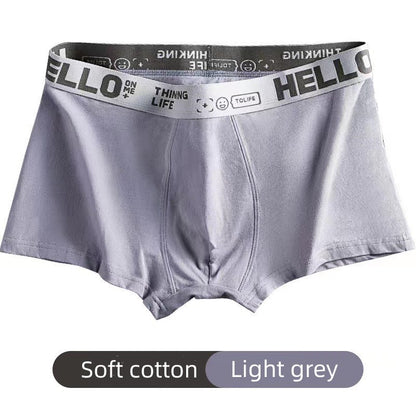 4Pcs Men's underwear Men's Clothes Underwear Men's Boxer Briefs Cotton underwear Graphene backing Bacteriostat Youth shorts Underwear