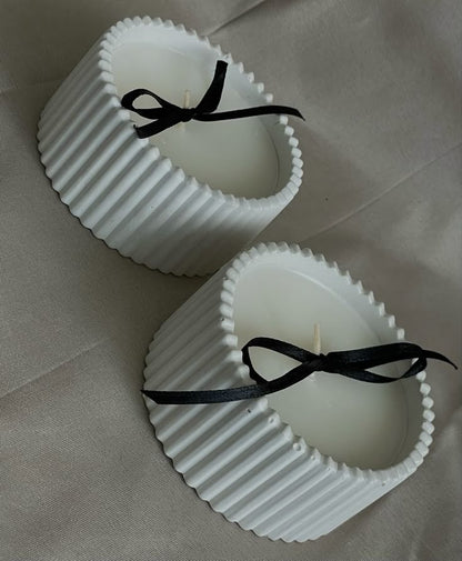 GKC Aromatherapy Scented|scentless Candles + REUSABLE DISH Natural Lasting Fragrance, SmokelesS-Click to view scent- Many dish colors are available for random selections after order.