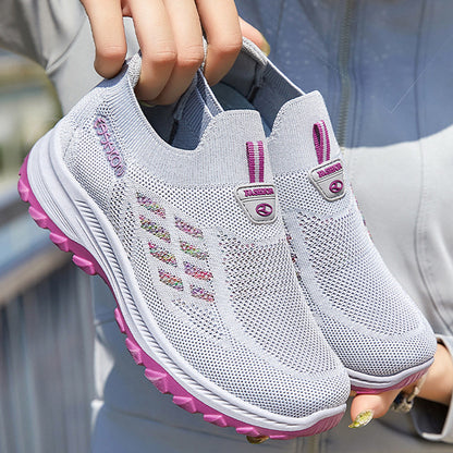 Women's casual running gray shoes mountaineering shoes ladies lace-up sports shoes girls comfortable athletic shoes students flats shoes sports shoes gym grey shoes