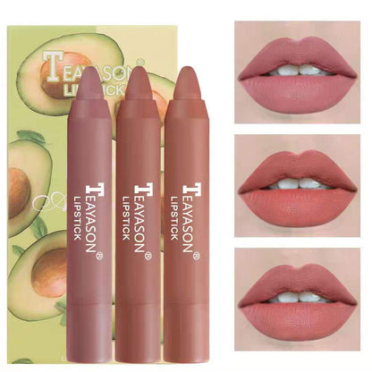 3pcs/set Velvet Matte Lipsticks Pencil Waterproof Long Lasting Lip Tint Pen Makeup Cosmetics