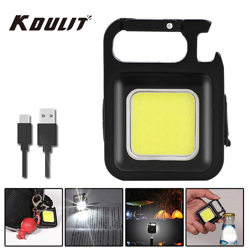 1/2/4pcs Mini LED Lighting Keychain FlashLight Portable Pocket USB Rechargeable Indoor Tabletop Lighting Outdoor Lighting For Camping Fishing Climbing