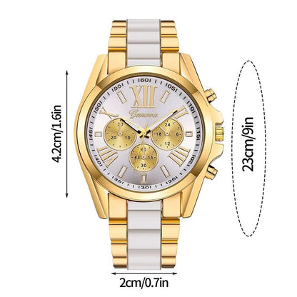 Men Watches Top Luxury Brand Fashion Men Quartz Watches Large Dial Gold Steel Business Male Watches Casual Fashion Men Wristwatch