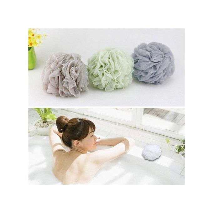 Loofah Bath Ball Mesh Sponge -multicolours