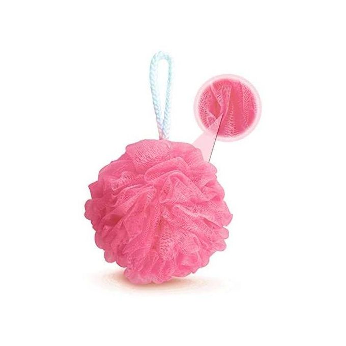 Loofah Bath Ball Mesh Sponge-pink