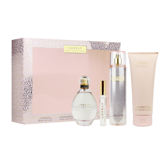 Lovely Women EDP 4 Piece Gift Set with Mini,BL & Mist