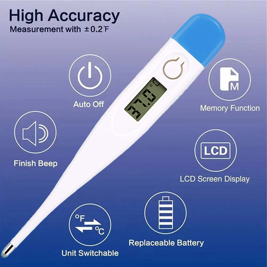 Precision Household Thermometer Digital Baby/Adult thermometer LCD Temperature Measurement Baby Heating Oral Thermometer Tools Care Baby Child Infant Kids & Maternity Products
